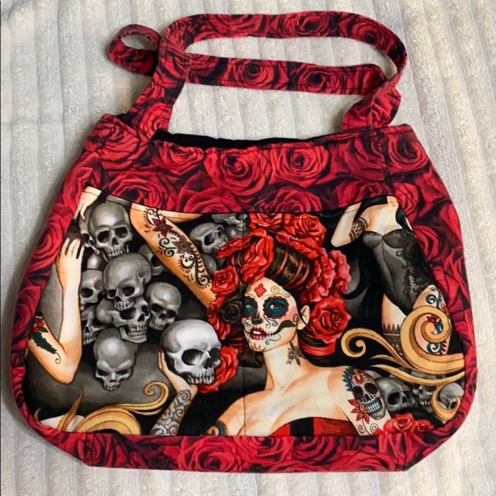 COPY - Sugar skulls purse